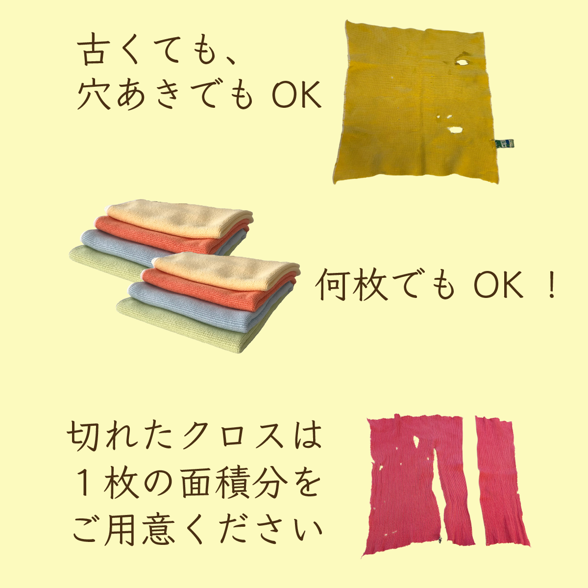 下取りキャンペーン商品】ACTマルチパーパスクロス / 水だけで99％除菌